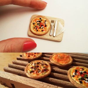 Miniature Pizza Collage